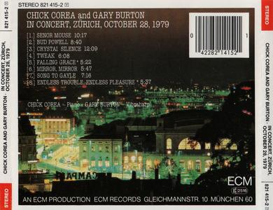Chick Corea and Gary Burton in Concert, Zuerich, October 28, 1979
