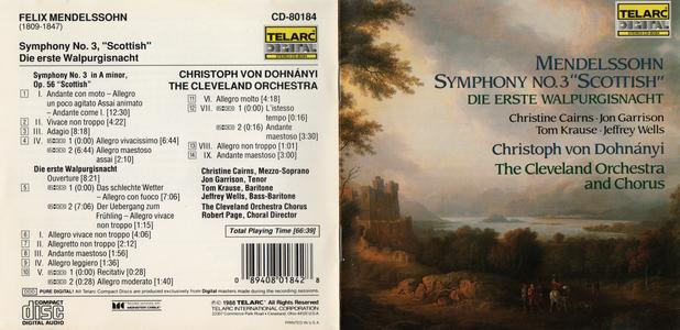 Mendelssohn: Symphony No. 3, Die erste Walpurgisnacht