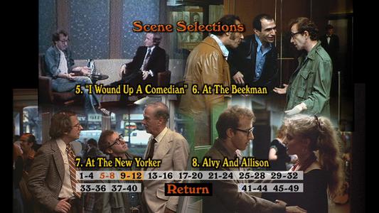 Annie Hall -- menus