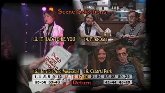 Annie Hall - menus