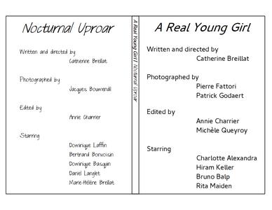 A Real Young Girl / Nocturnal Uproar -- slick
