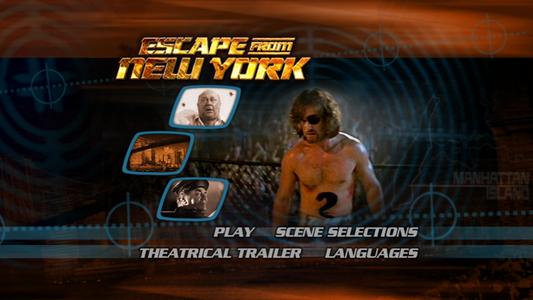 Escape From New York - menus