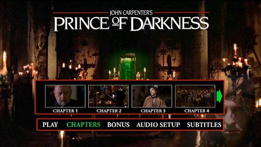 Prince of Darkness - menus