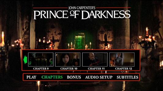 Prince of Darkness - menus