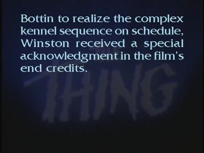 The Thing - Production Archives