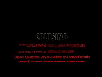 Cruising - theatrical trailer