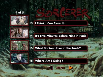 Sorcerer - menus