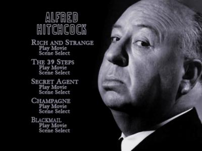 Alfred Hitchcock: The Legend Begins - menus