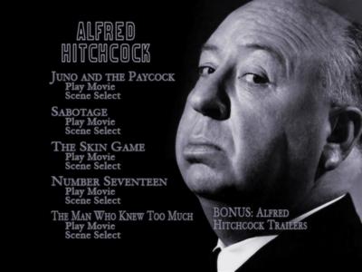 Alfred Hitchcock: The Legend Begins - menus