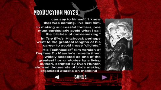 The Birds - production notes