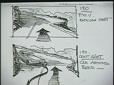 Family Plot - Storyboards: The Chase Scene