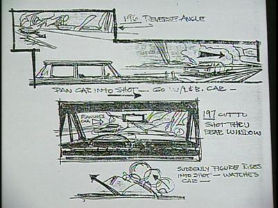 Family Plot - Storyboards: The Chase Scene