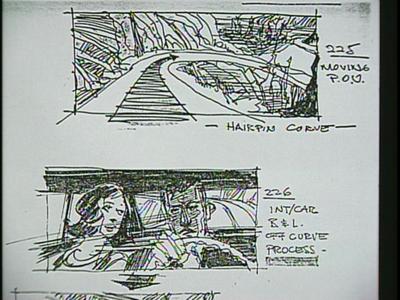 Family Plot - Storyboards: The Chase Scene