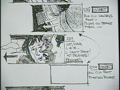 Family Plot - Storyboards: The Chase Scene