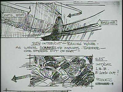 Family Plot - Storyboards: The Chase Scene