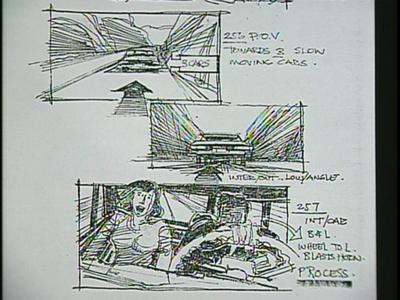 Family Plot - Storyboards: The Chase Scene