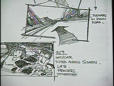 Family Plot - Storyboards: The Chase Scene