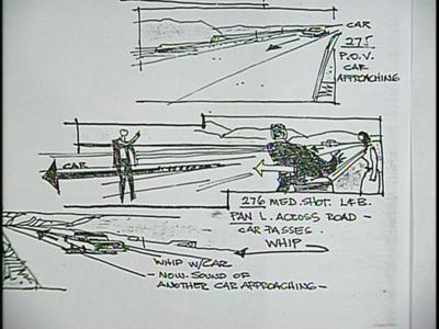 Family Plot - Storyboards: The Chase Scene