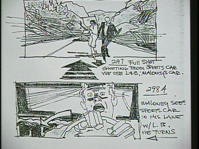 Family Plot - Storyboards: The Chase Scene