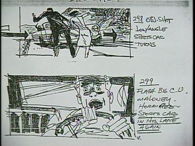 Family Plot - Storyboards: The Chase Scene