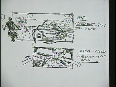 Family Plot - Storyboards: The Chase Scene