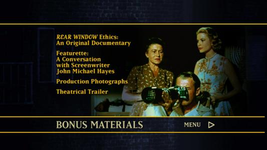 Rear Window - menus