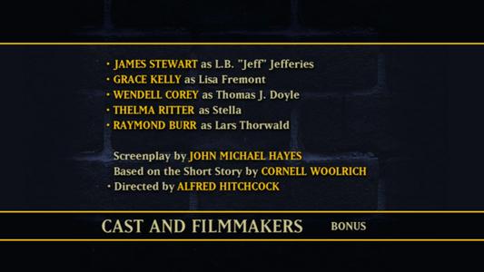 Rear Window - cast and filmmakers