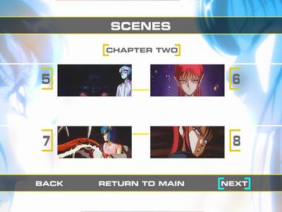 Fight!! Iczer-1 - menus