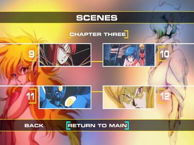 Fight!! Iczer-1 - menus
