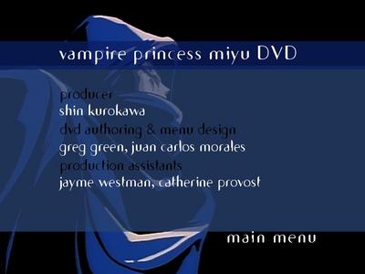 Vampire Princess Miyu - menus