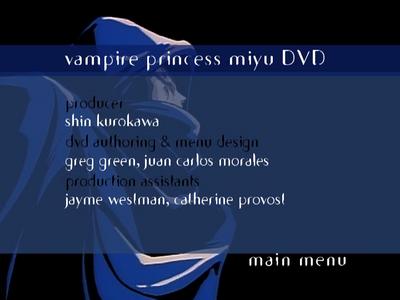Vampire Princess Miyu - menus