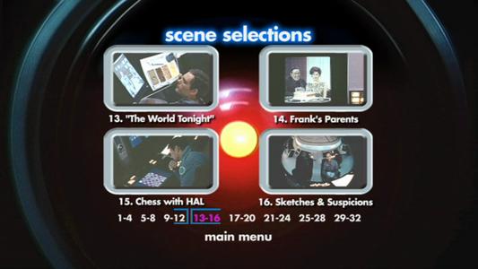 2001: A Space Odyssey - menus