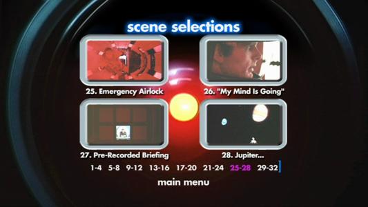 2001: A Space Odyssey - menus