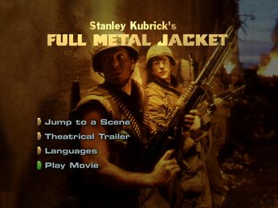 Full Metal Jacket - menus