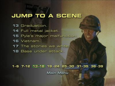 Full Metal Jacket - menus