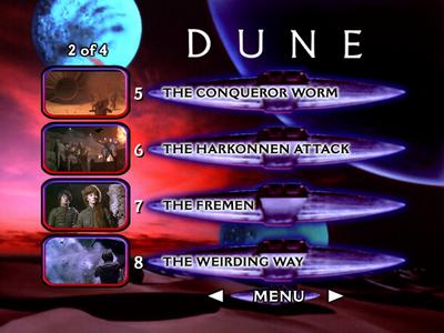 Dune - menus