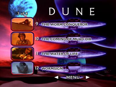Dune - menus