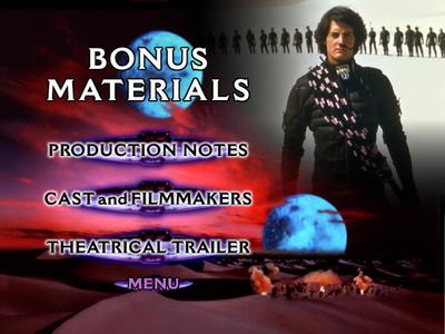 Dune - menus