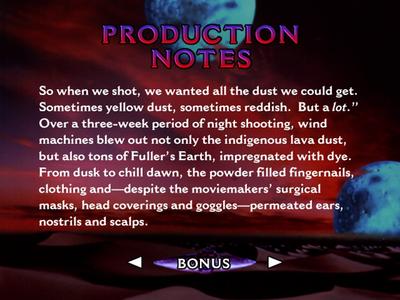 Dune - Production notes