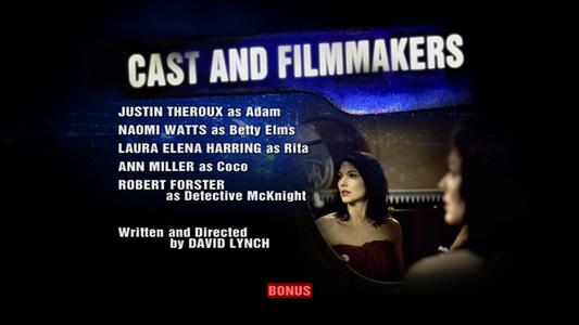 Mulholland Drive - menus