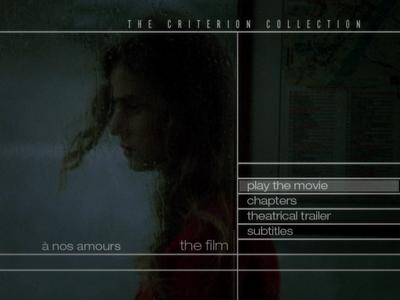 &Agrave; nos amours - menus