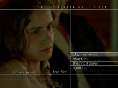 &Agrave; nos amours - menus