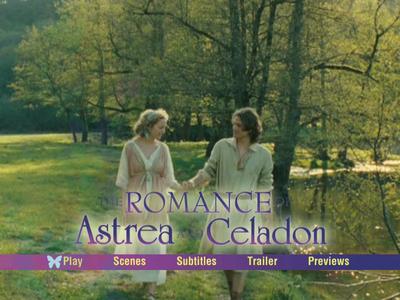The Romance of Astrea and Celadon - menus