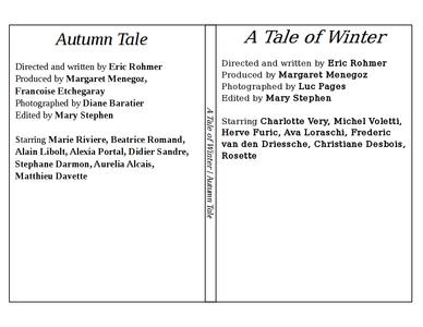 A Tale of Winter/Autumn Tale -- slick