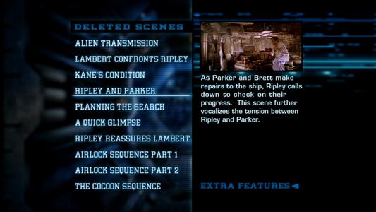 Alien - menus
