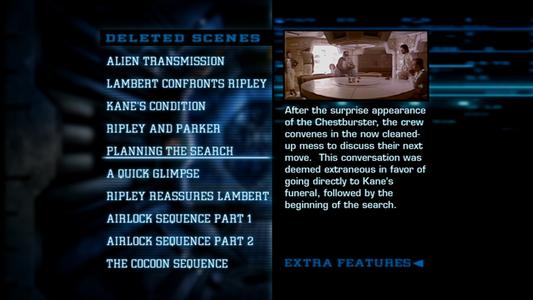 Alien - menus