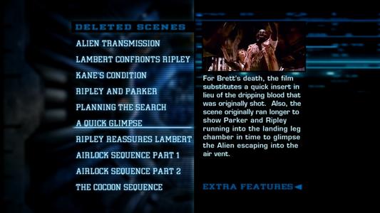 Alien - menus