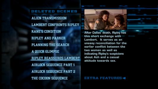 Alien - menus