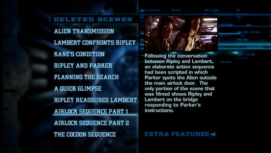 Alien - menus