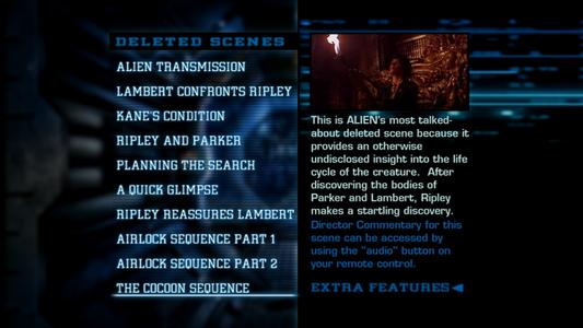 Alien - menus